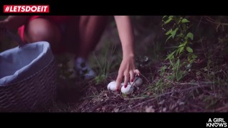 Чешские красотки отлично занялись любовью прямо в лесу