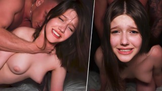 Тянку страстно трахают в разных позах