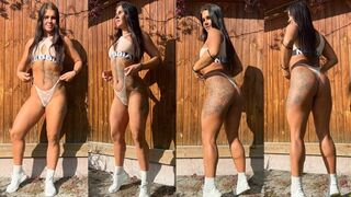 Убрала листья на улице, потом захотела трахаться и моя киска начала течь