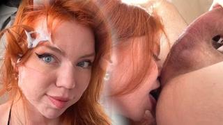 Кого она ждала с работы? Но она получила лишь камшот на лицо от любовника