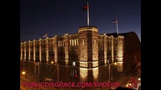 Мужики жестко пускают по кругу грудастую рыжеволосую суку